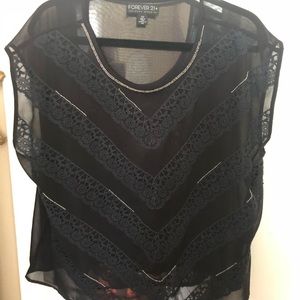 Sexy Lace and beaded top